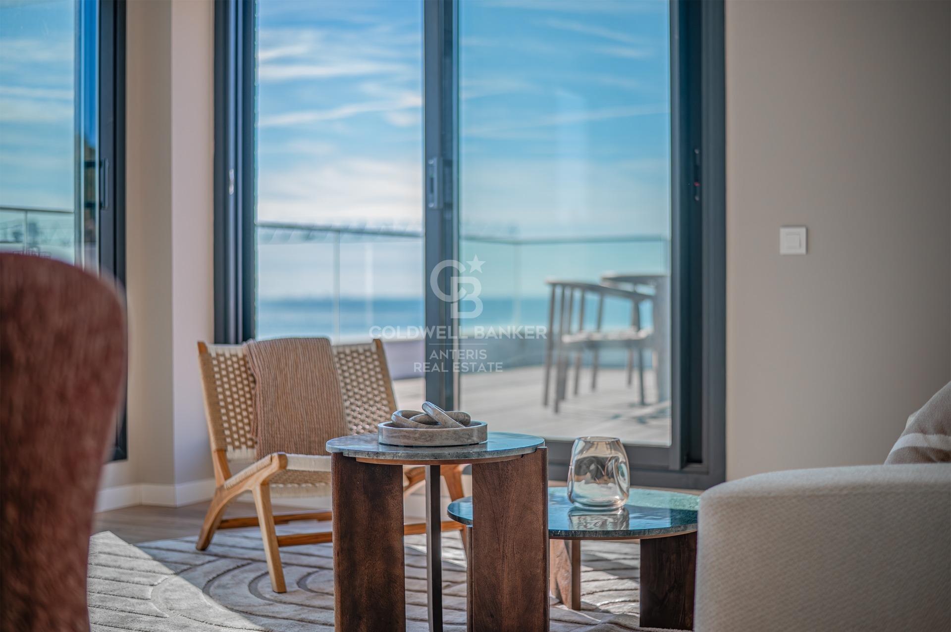 New development penthouse with two parking spaces, a storage room, and a communal area with a swimming pool